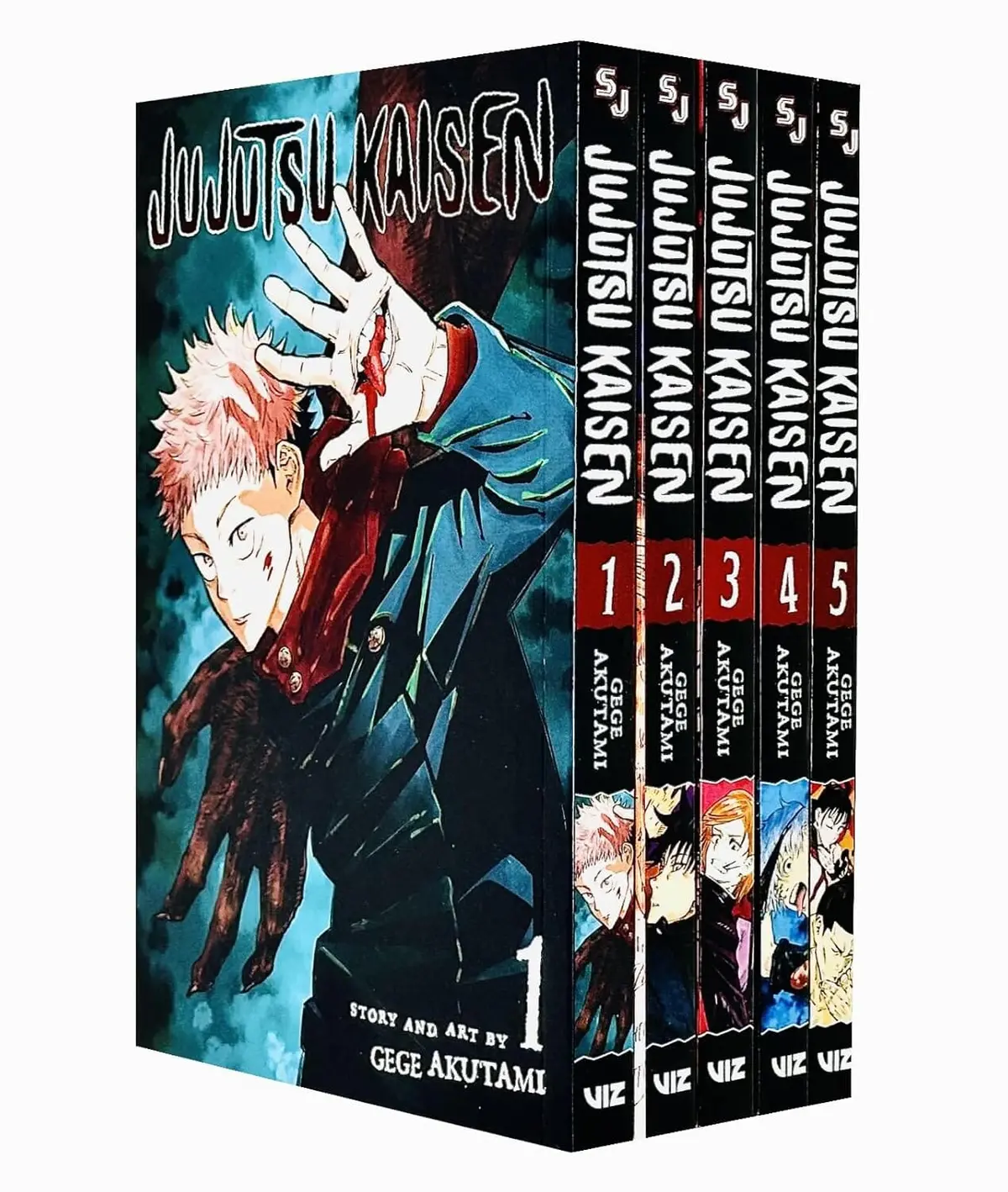 Jujutsu Kaisen By Gege Akutami: Volume 1-5 Collection 5 Books Manga Set - Ages 13-17 - Paperback 1