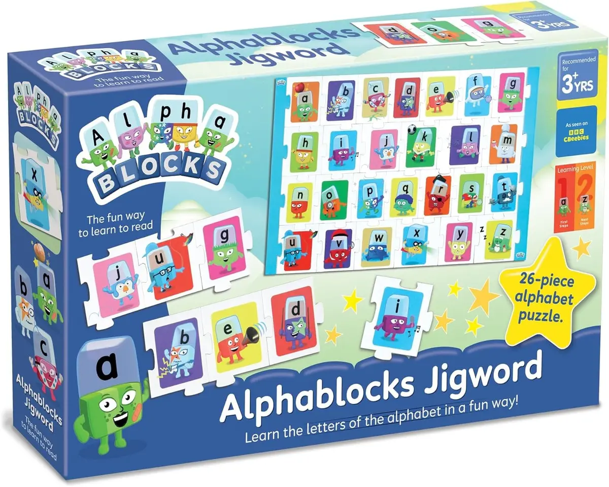 Alphablocks Jigword 26-Piece Alphabet Puzzle: Learn The Letters Of The Alphabet In A Fun Way! - Ages 3+ - Educational Toy 1