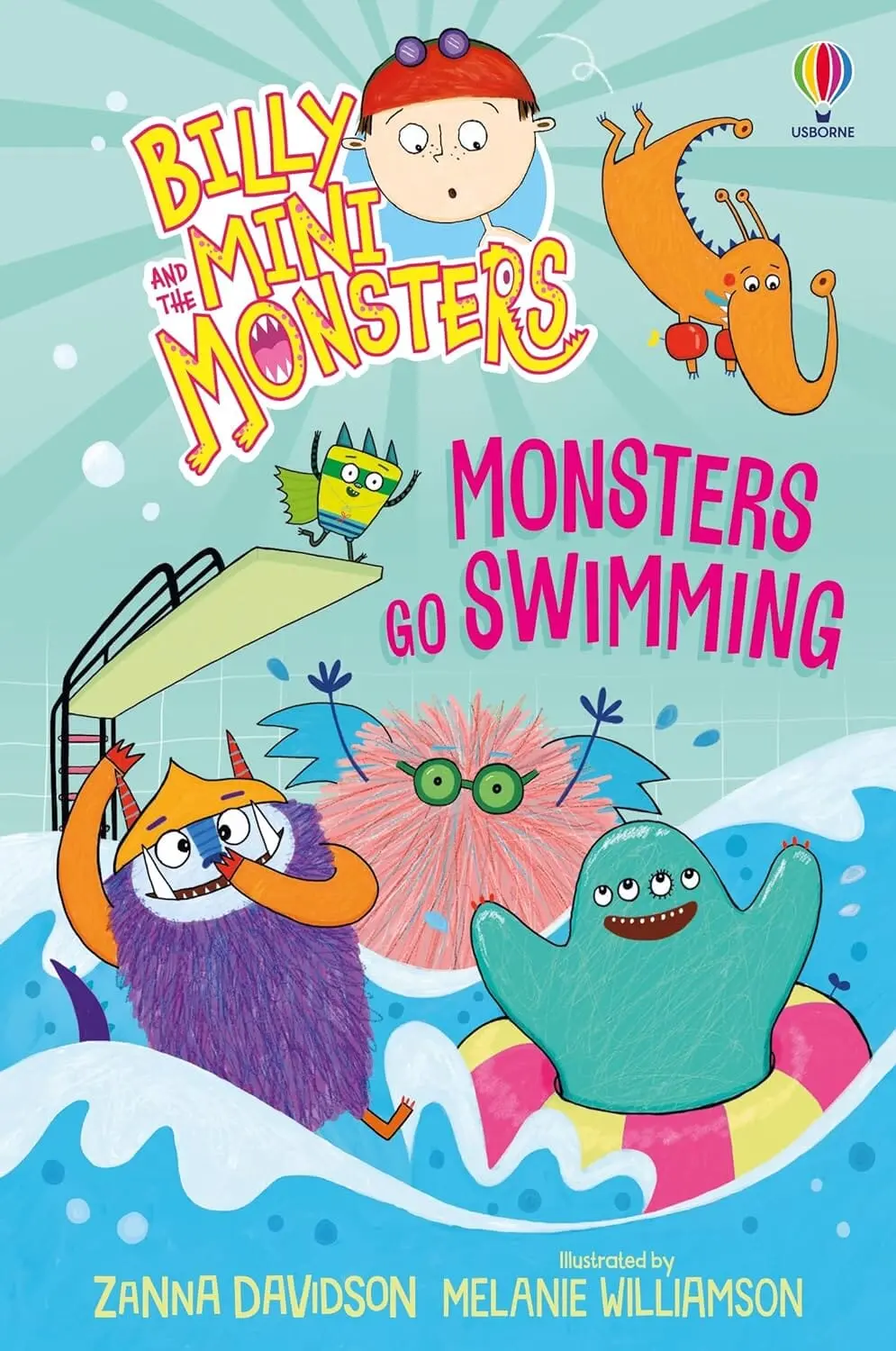 Monsters Go Swimming (Billy And The Mini Monsters) By Zanna Davidson - Ages 6-9 - Paperback 1