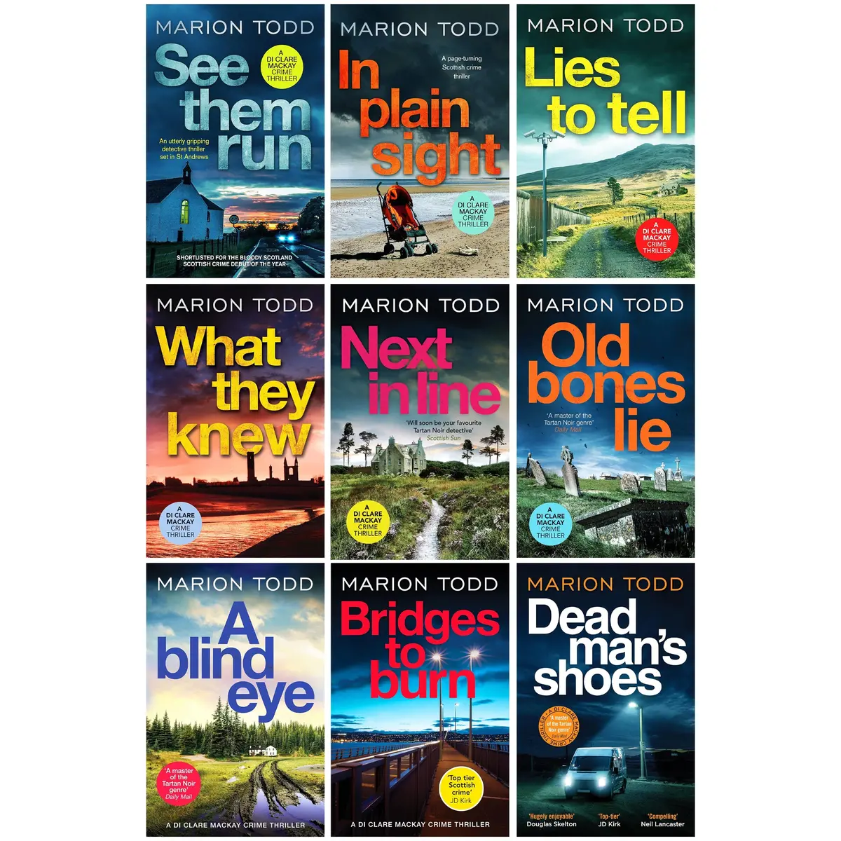 Detective Clare Mackay Series By Marion Todd 9 Books Collection Set - Fiction - Paperback 1