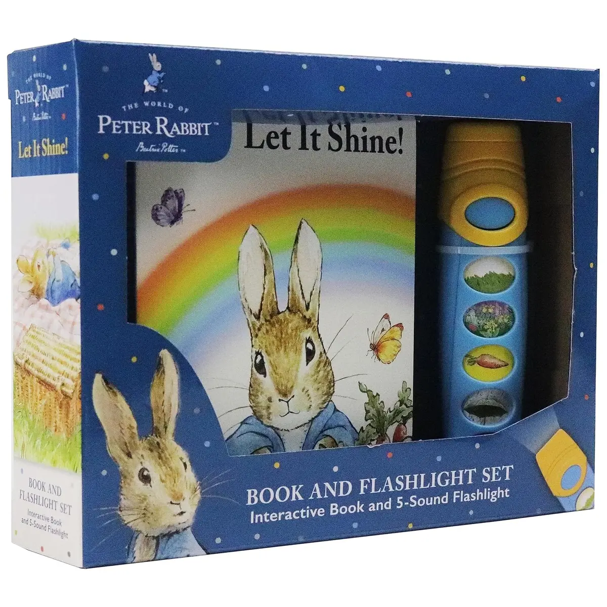 The World Of Peter Rabbit: Let It Shine! Interactive Book And 5-Sound Flashlight Set - Ages 3-6 - Board Book 1
