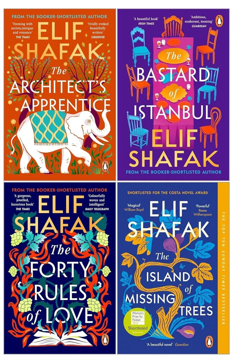 Elif Shafak Collection 4 Books Set - Fiction - Paperback 1