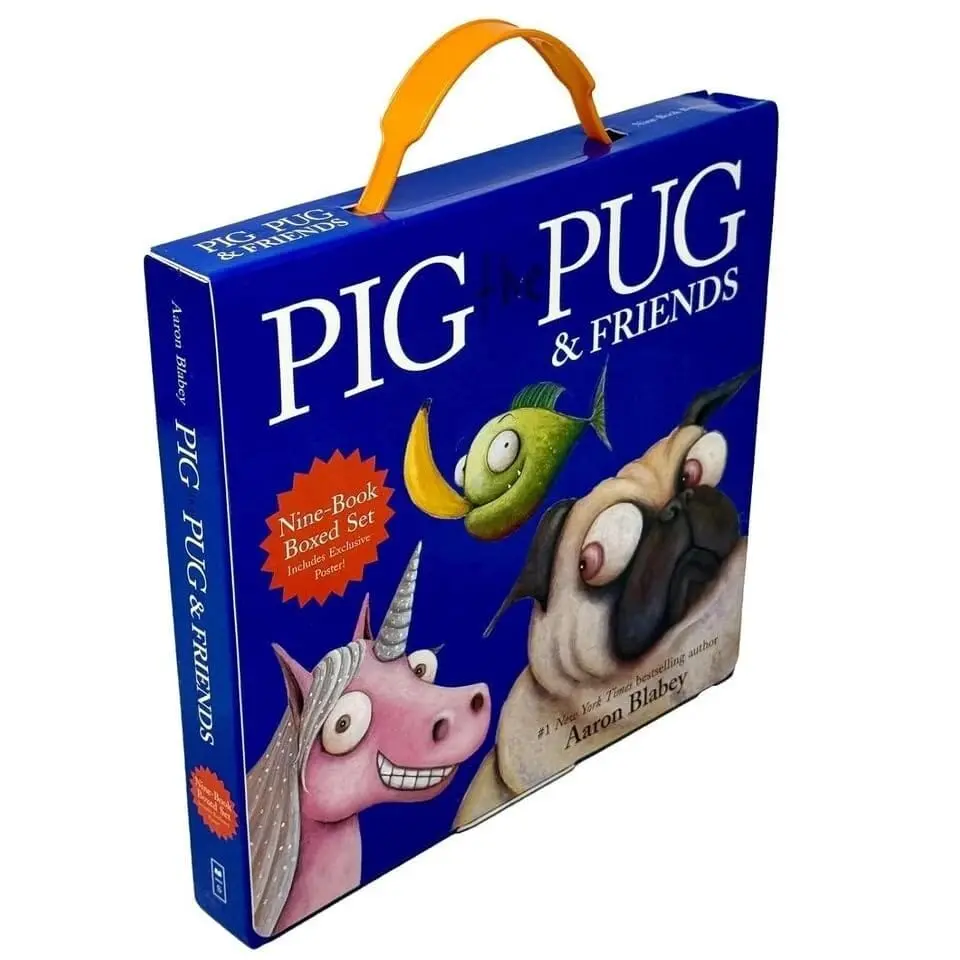 Pig The Pug & Friends By Aaron Blabey 9 Books Boxed Set (Includes Exclusive Poster!) - Ages 3+ - Paperback 1