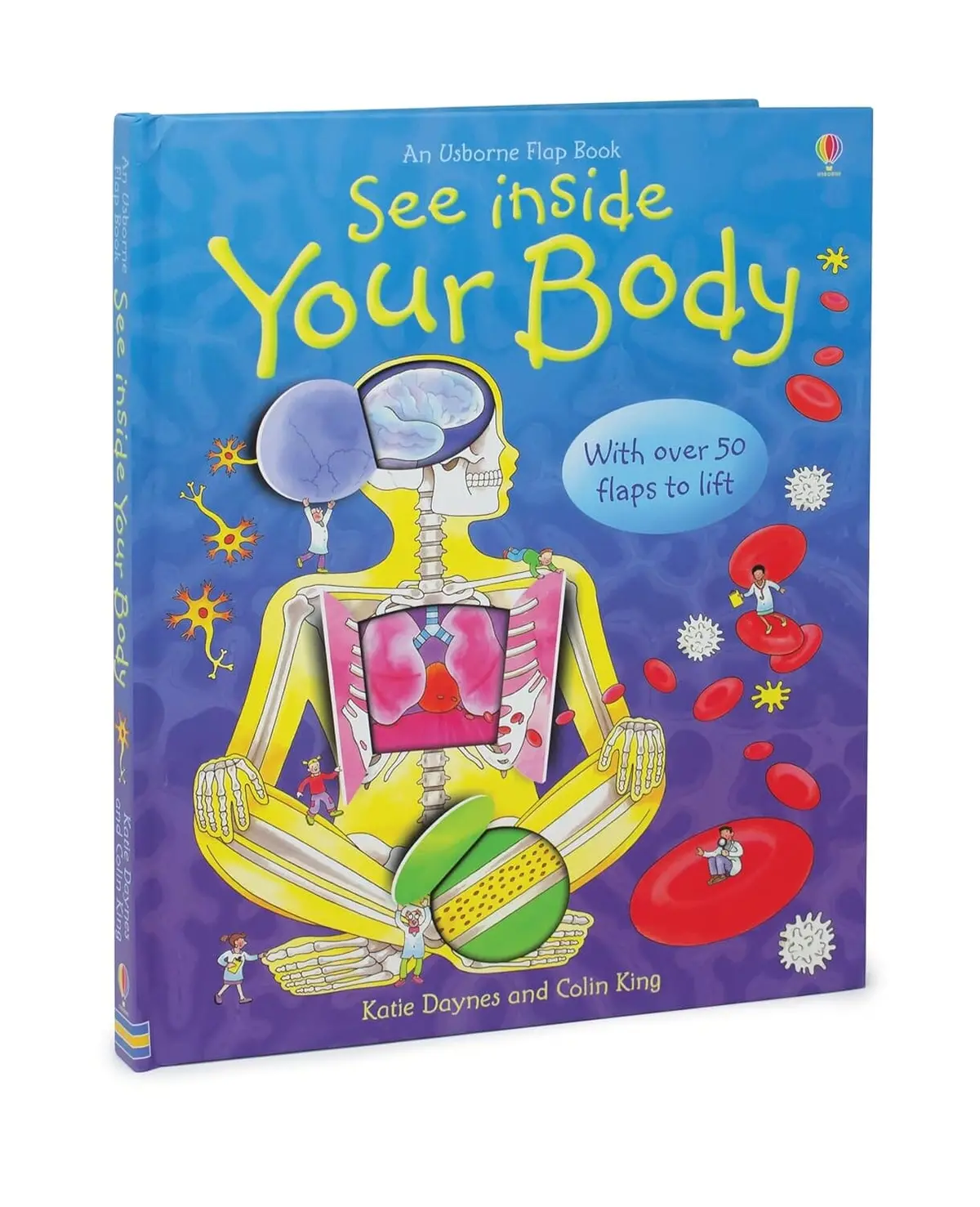 An Usborne Flap Book: See Inside Your Body: With Over 50 Flaps To Lift By Katie Daynes & Colin King - Ages 6+ - Board Book 1