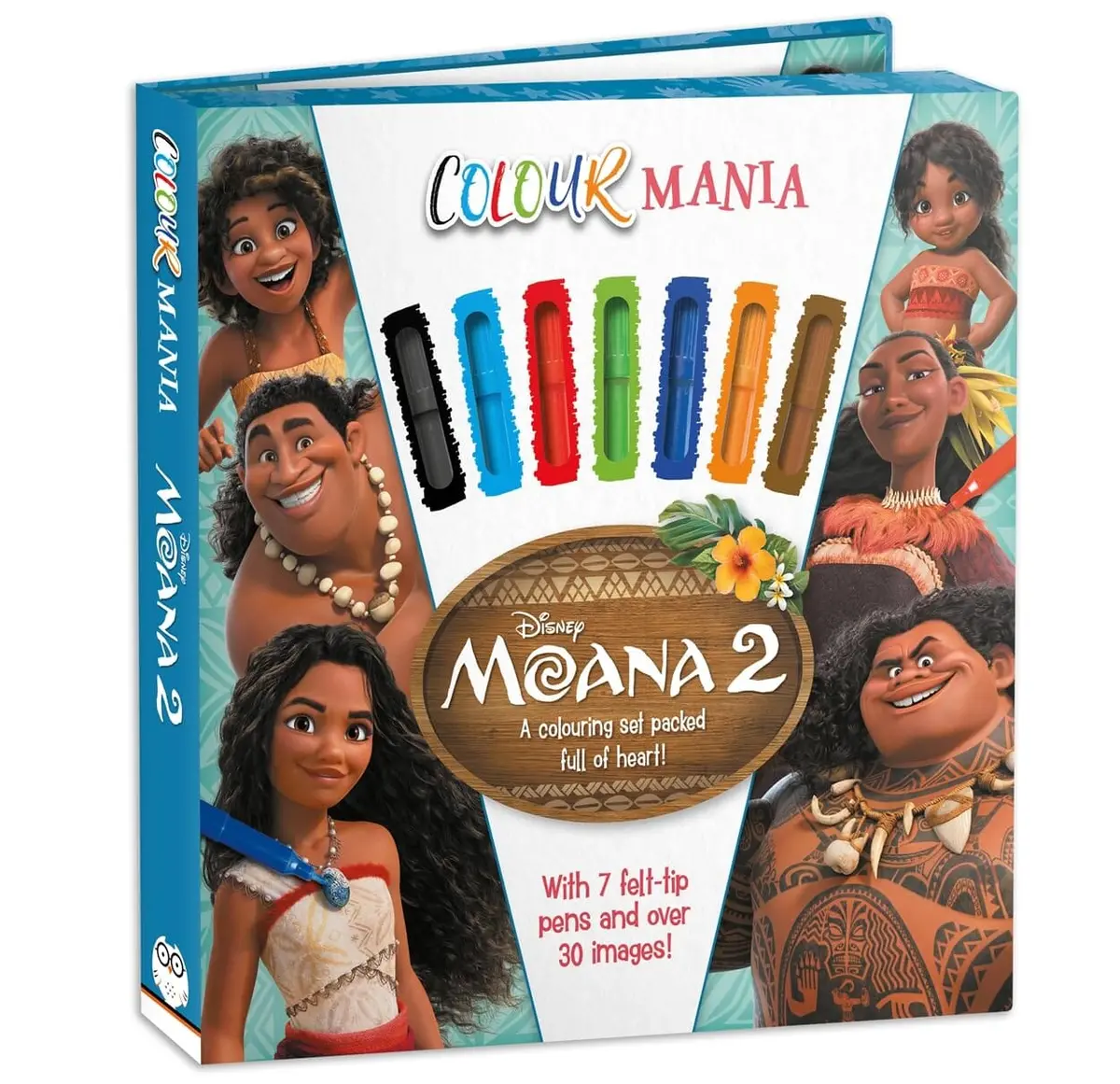 Disney Moana 2: Colourmania: A Colouring Set Packed Full Of Heart! - Ages 4-6 - Paperback 1