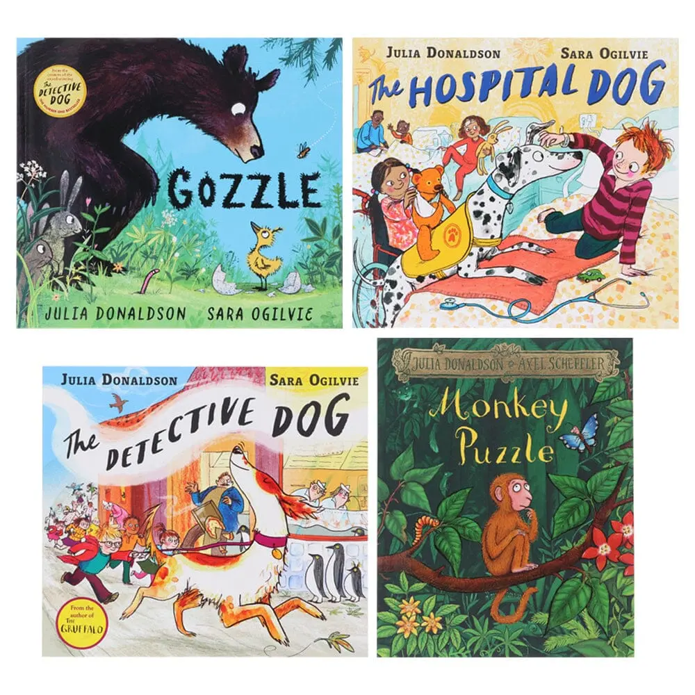 Julia Donaldson Collection Illustrated 4 Picture Books Set - Ages 3-5 - Paperback 1