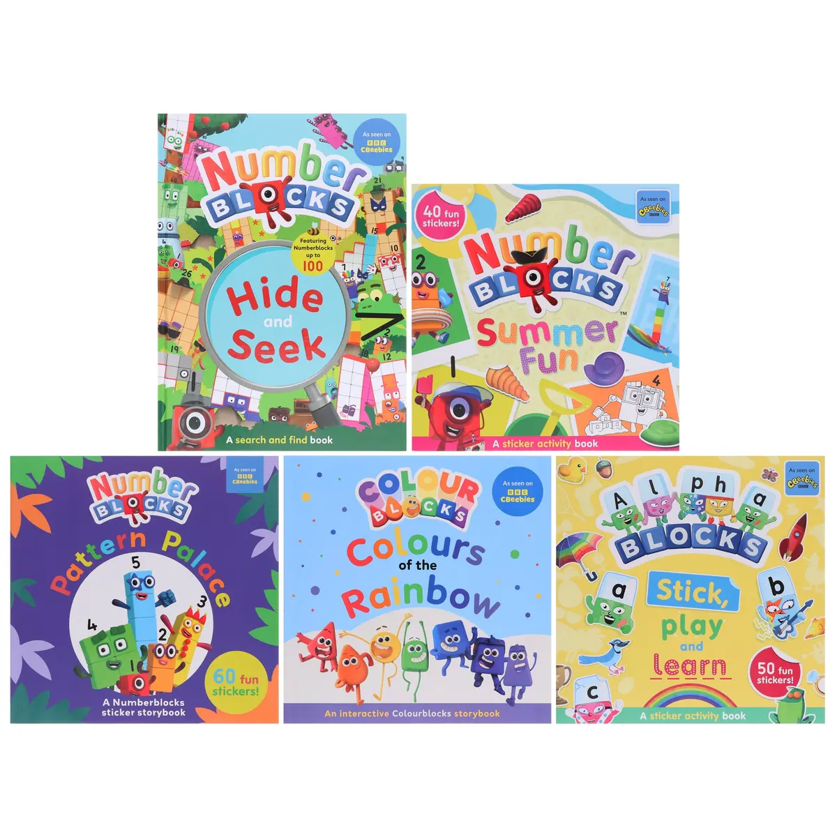 Numberblocks, Colourblocks & Alphablocks 5 Books Collection Set  - Ages 3-6 - Paperback/Hardback 1
