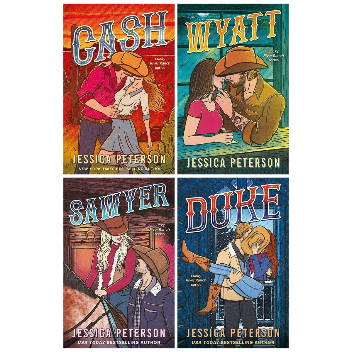 Lucky River Ranch Series By Jessica Peterson 4 Books Collection Set - Fiction - Paperback 1
