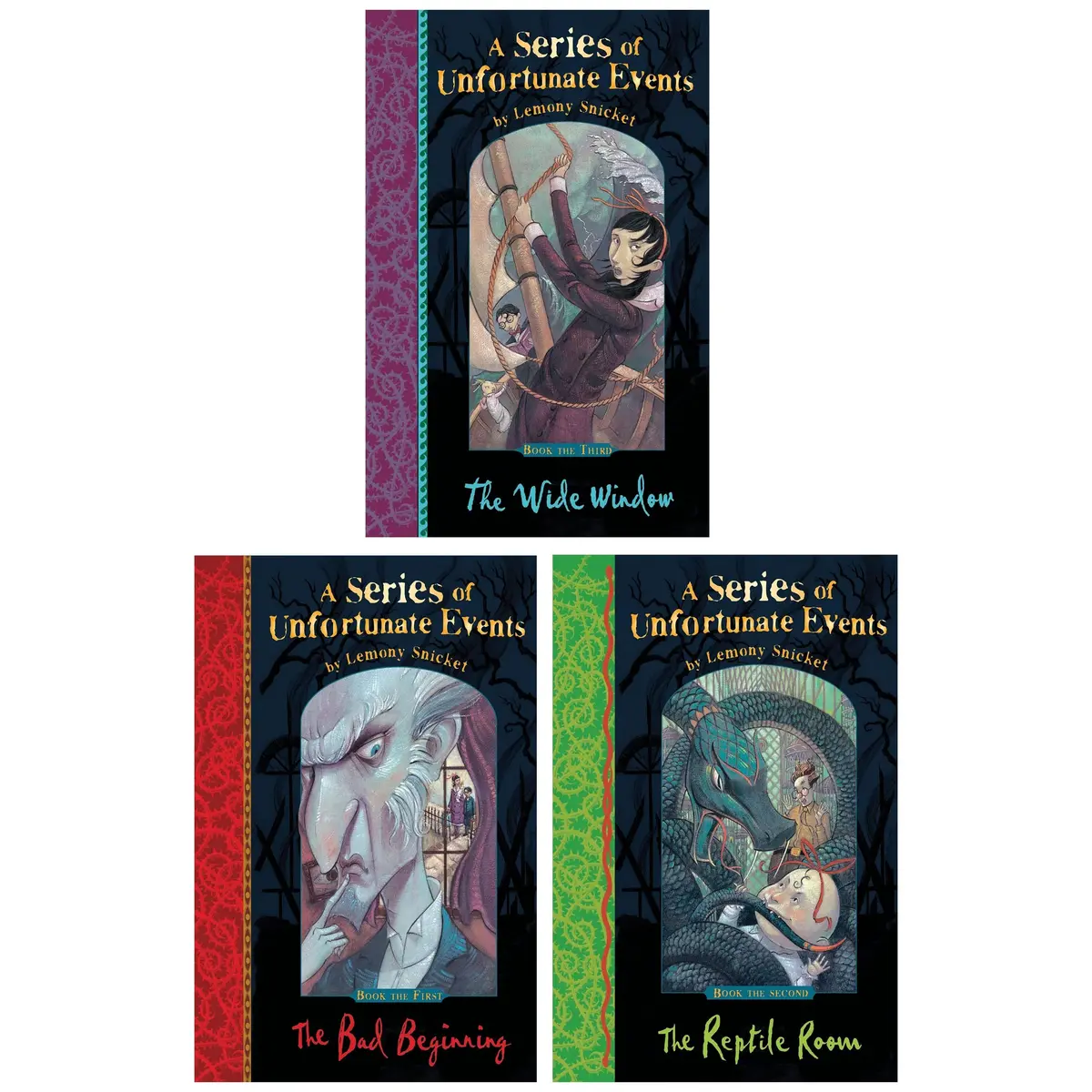 Joblot 56 : Brand New - A Series Of Unfortunate Events By Lemony Snicket 3 Titles / 48 Books Collection Set - Ages 9-14 - Paperback 1