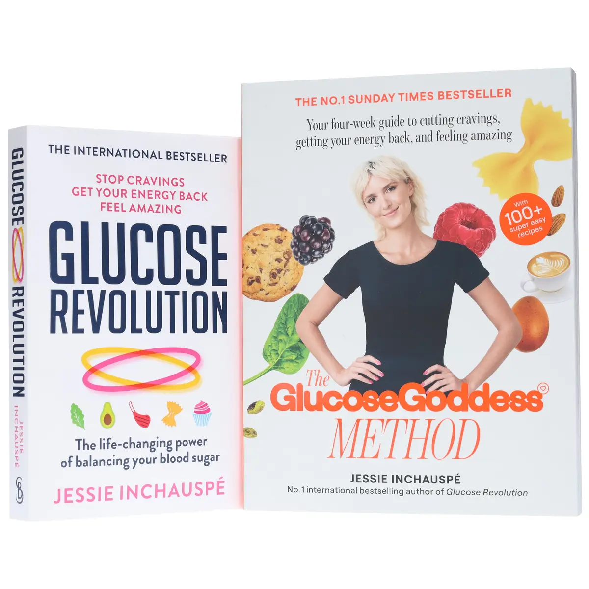 Damaged - Glucose Revolution & The Glucose Goddess Method By Jessie Inchauspe 2 Books Collection Set- Non Fiction - Paperback - T 36 1