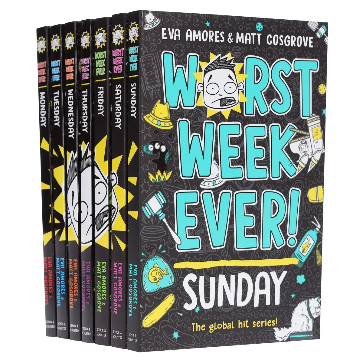 Worst Week Ever! Series By Eva Amores And Matt Cosgrove 7 Books Collection Set - Ages 8+ - Paperback 1