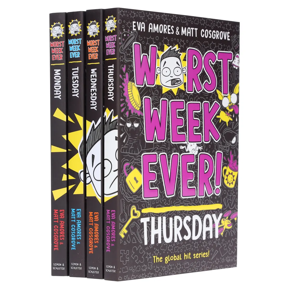 Worst Week Ever! Series By Eva Amores And Matt Cosgrove 4 Books Collection Set - Ages 8+ - Paperback 1