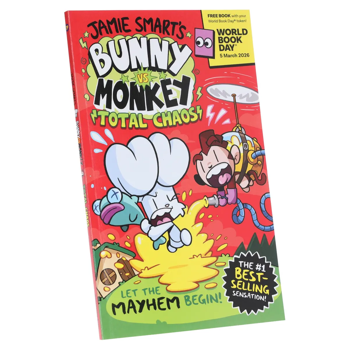 Bunny Vs Monkey: Total Chaos!: World Book Day 2026 By Jamie Smart - Ages 7-9 - Paperback 1
