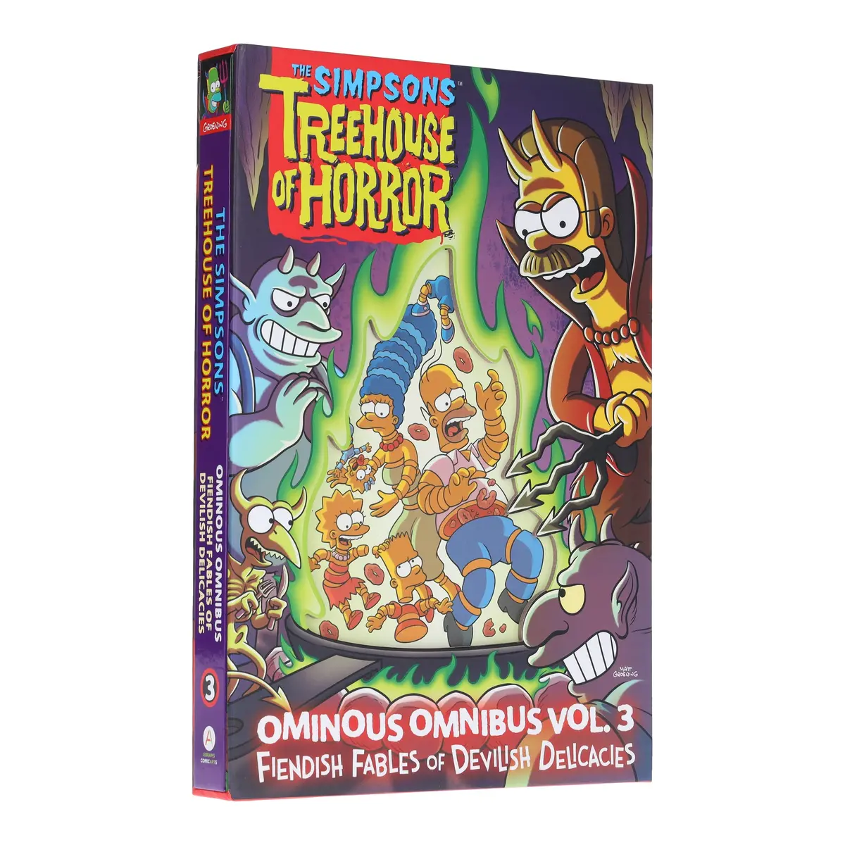 The Simpsons Treehouse Of Horror Ominous Omnibus Vol. 3: Fiendish Fables Of Devilish Delicacies By Matt Groening - Ages 12+ - Hardback 1