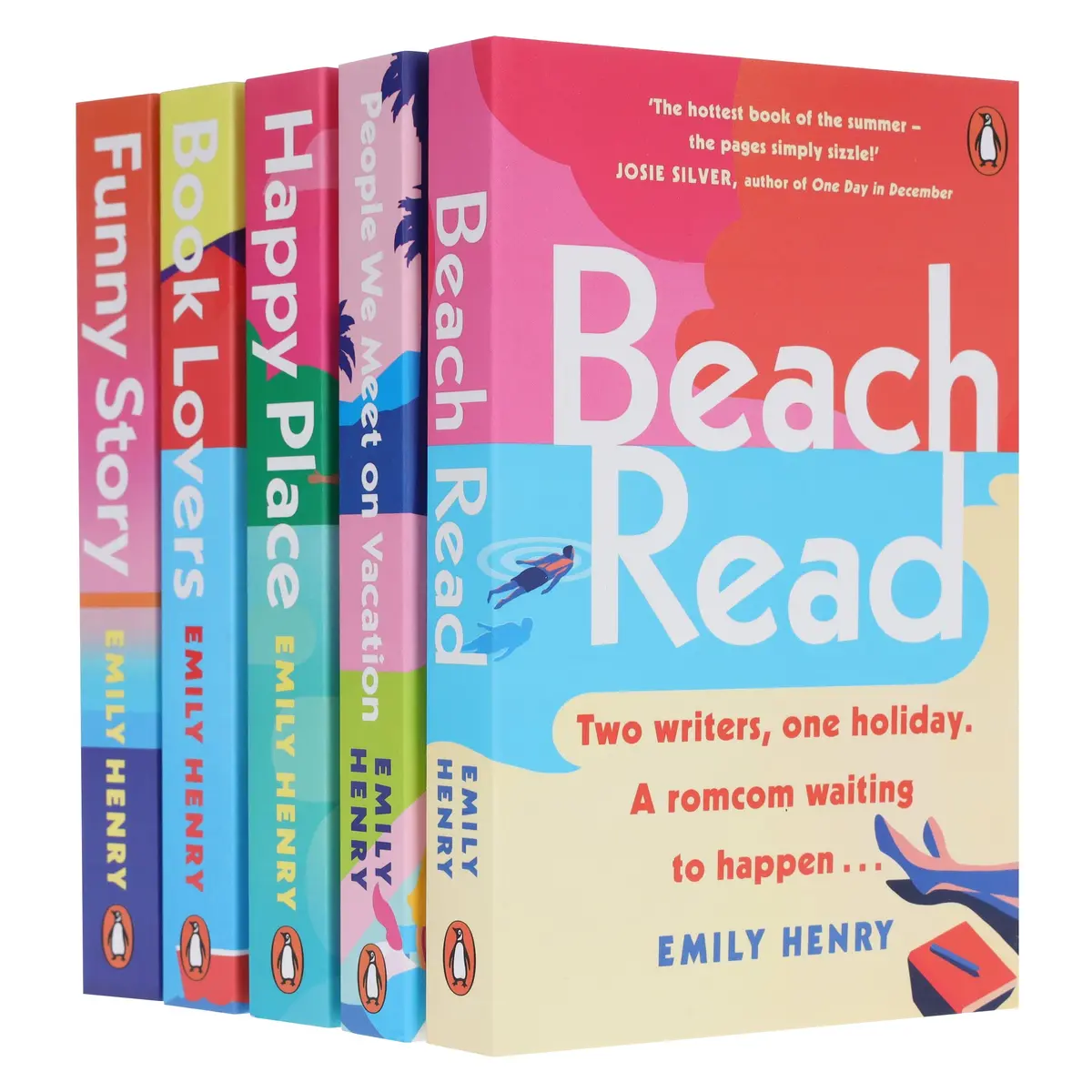 Beach Read Collection By Emily Henry: 5 Books Set - Fiction - Paperback 1