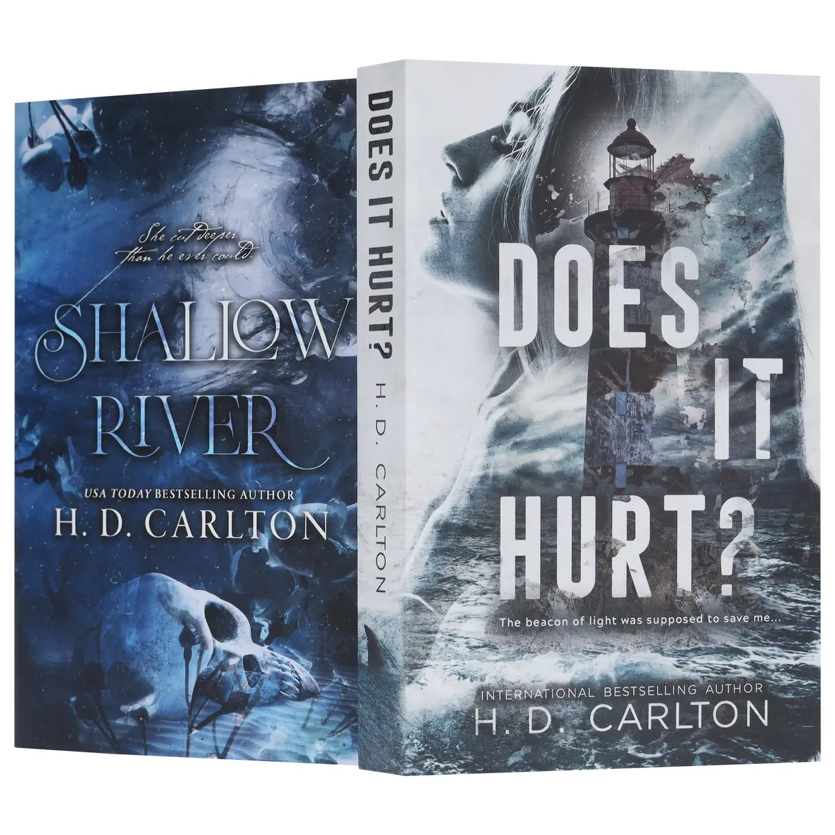 H. D. Carlton Collection (Does It Hurt? & Shallow River) 2 Books Set - Fiction - Paperback 1