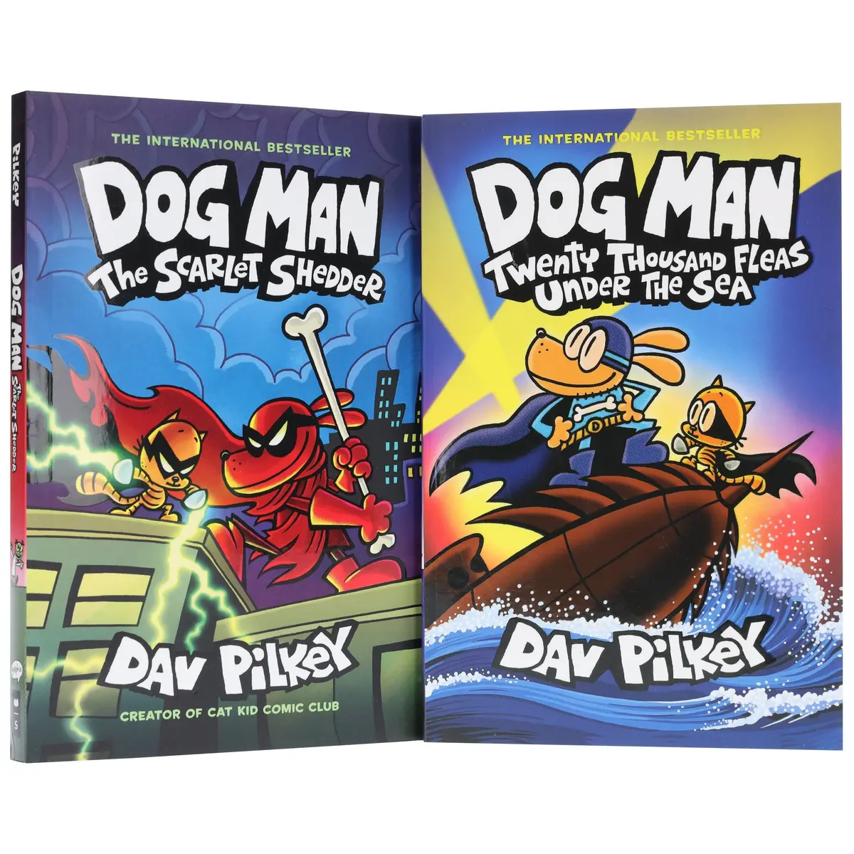 Dog Man Series By Dav Pilkey (Book No. 11 & 12) Collection 2 Books Set- Ages 6-12 - Paperback 1