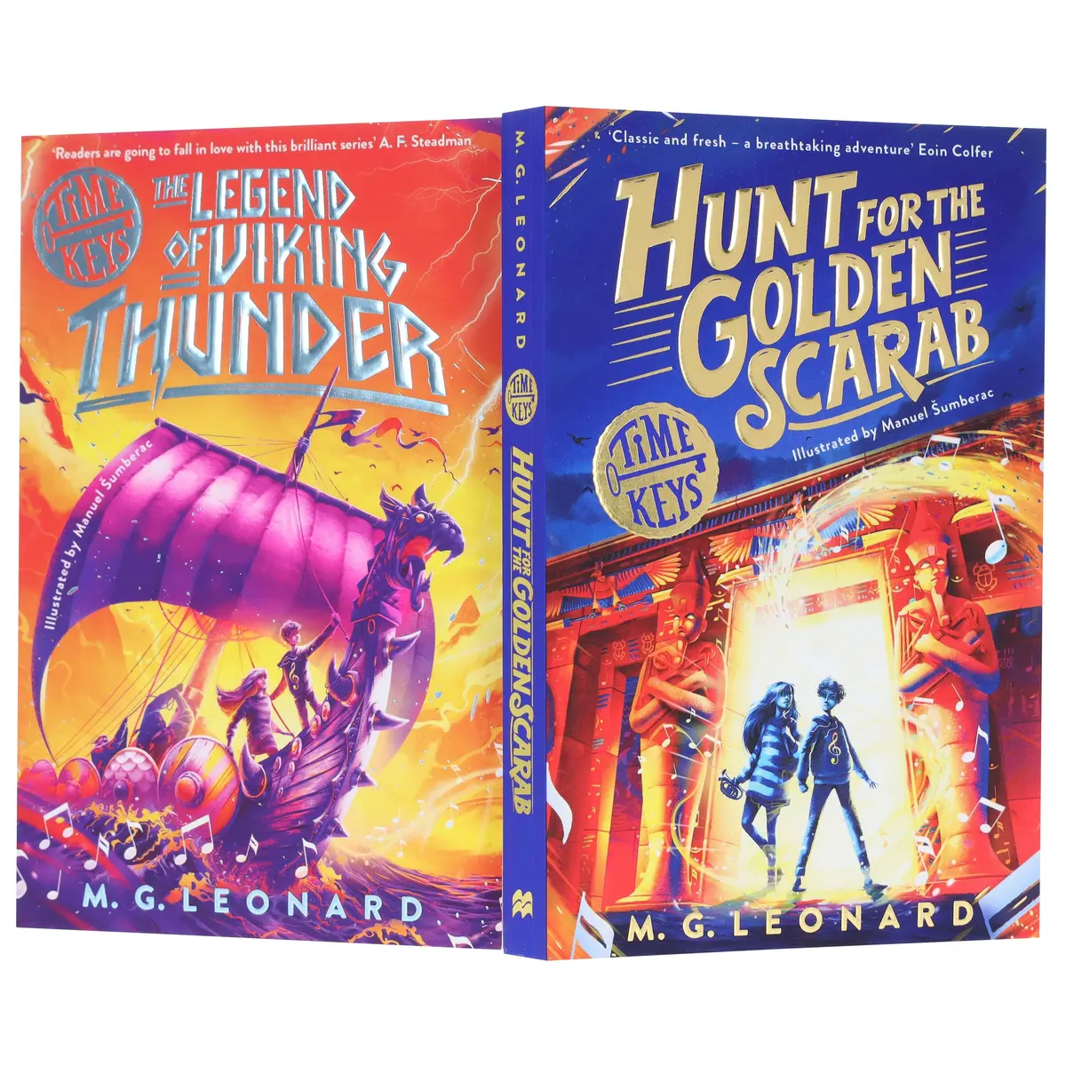 Time Keys Series By M. G. Leonard Illustrated 2 Books Collection Set - Ages 9-11 - Paperback 1