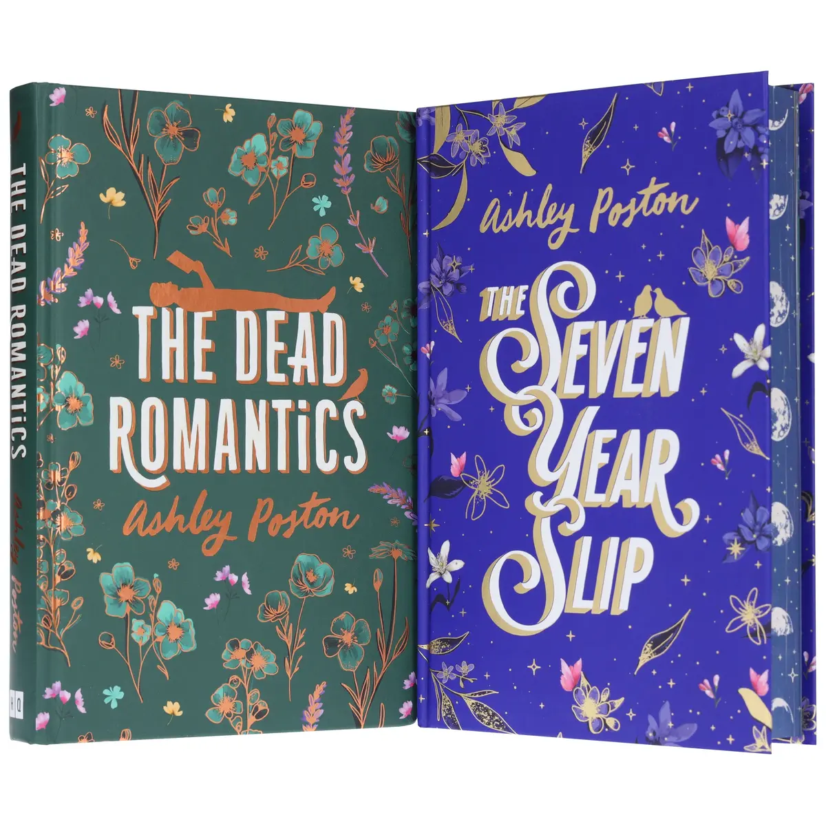 Ashley Poston Novel (The Seven Year Slip & The Dead Romantics) 2 Books Collector's Edition Set - Fiction - Hardback 1