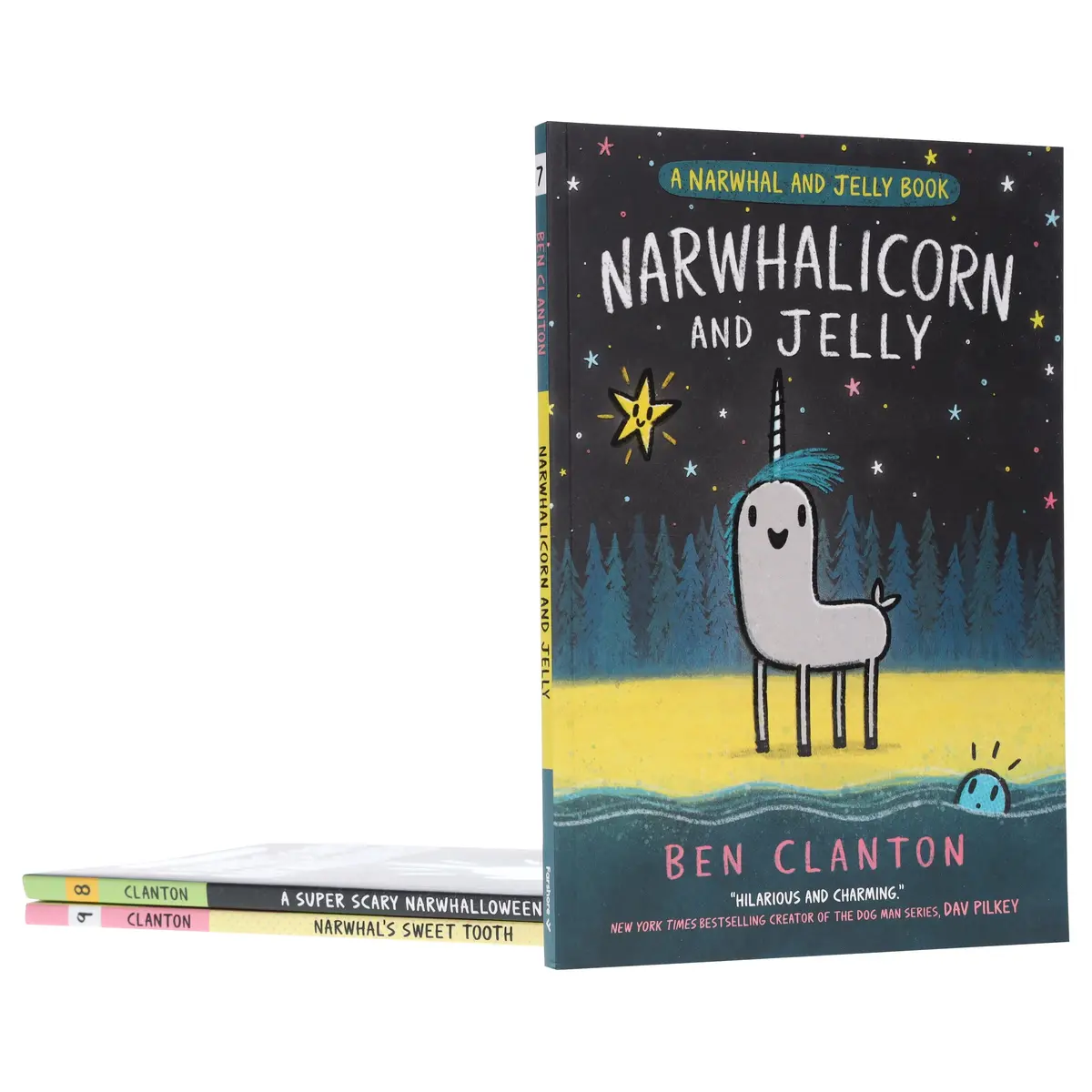 Narwhal And Jelly Series (Book 7-9) By Ben Clanton: Graphic Novels 3 Books Collection Set - Ages 4-7 - Paperback 1