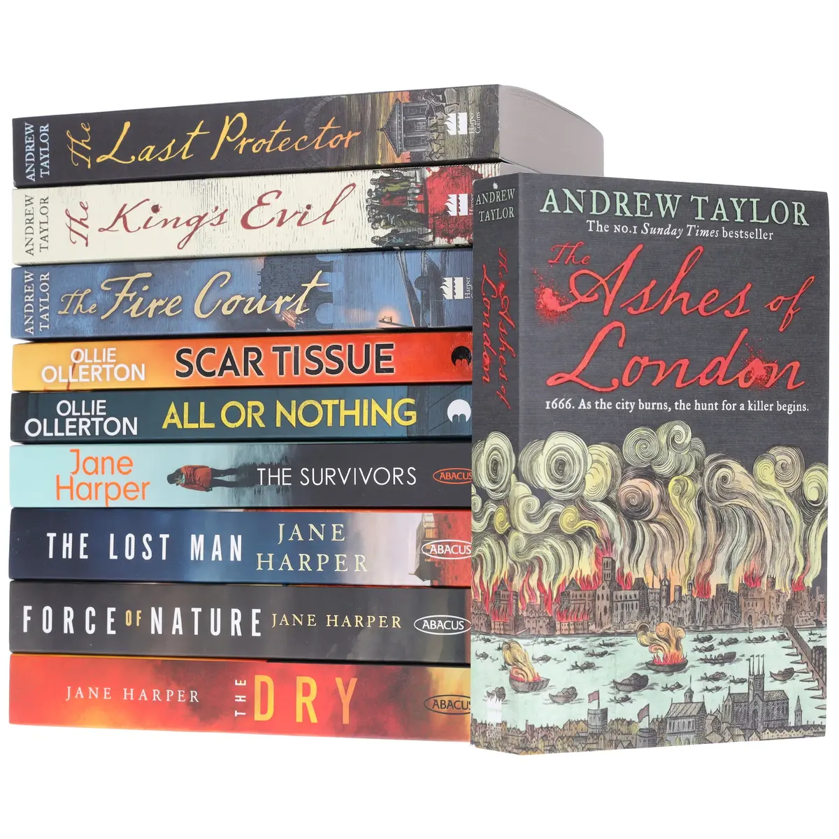 British & International Thriller Bundle By Andrew Taylor, Jane Harper & Ollie Ollerton 10 Books Set - Fiction – Paperback 1