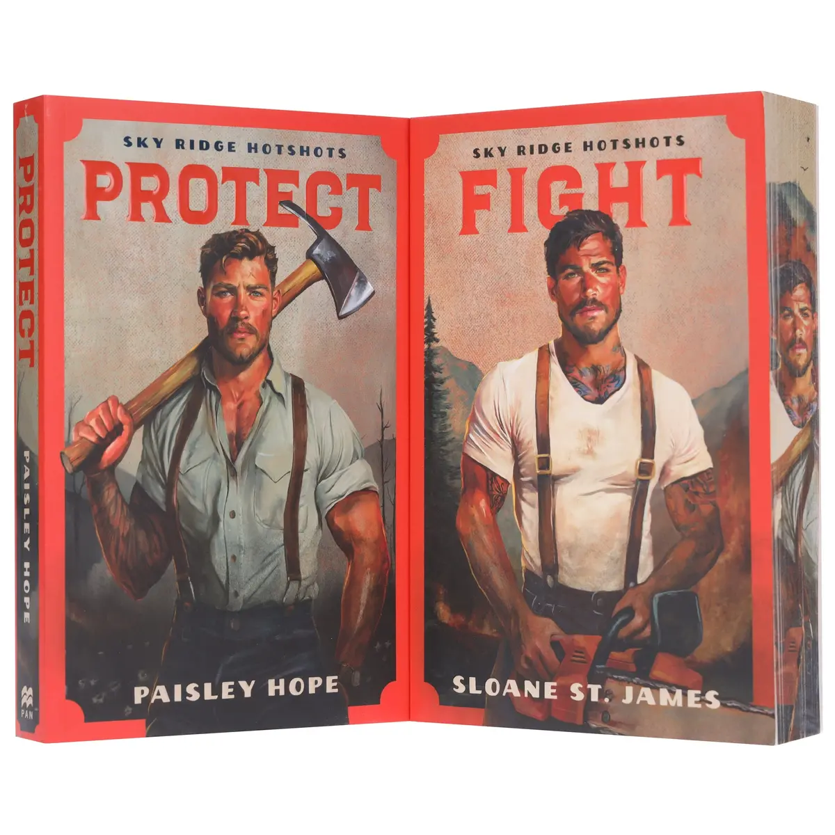 Sky Ridge Hotshots Series By Sloane St. James & Paisley Hope 2 Books Sprayed Edges Collection Set - Fiction - Paperback 1