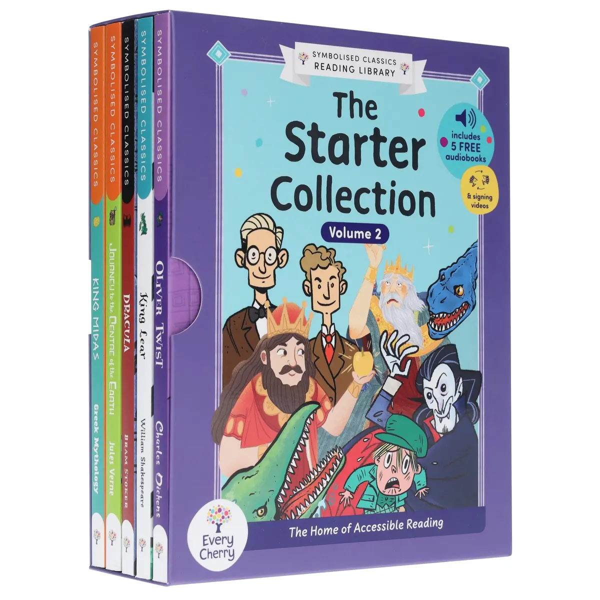 Symbolised Classics Reading Library: The Starter Collection (Volume 2) 5 Books Box Set - Ages 5+ - Paperback 1
