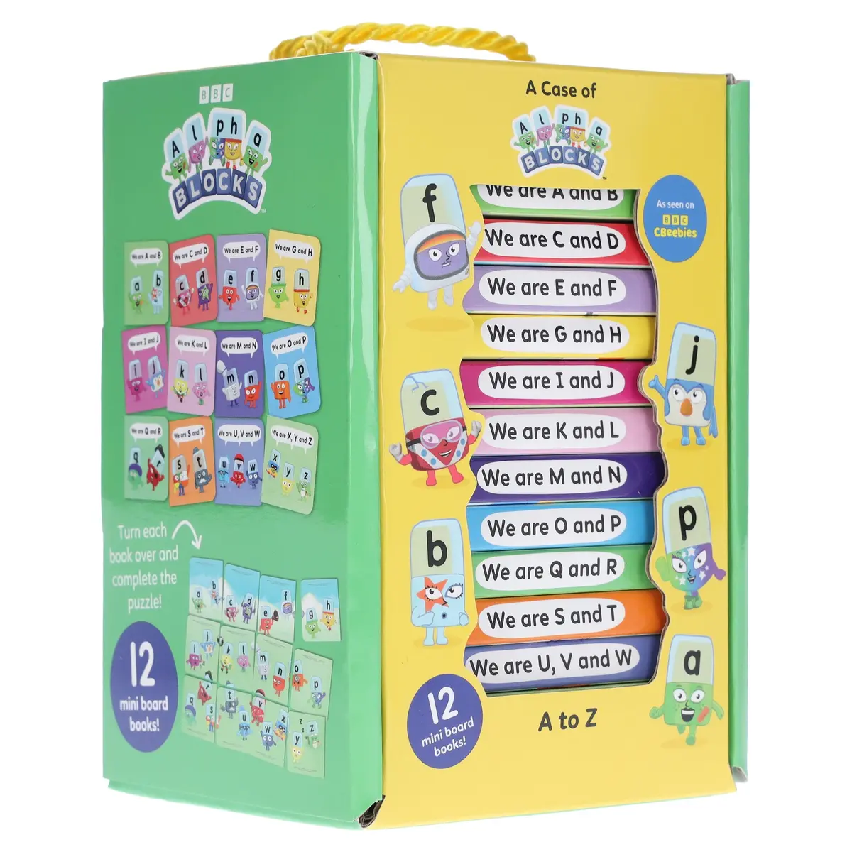 A Case Of Alphablocks 12 Mini Books Collection Box Set - Ages 0-5 - Board Book 1