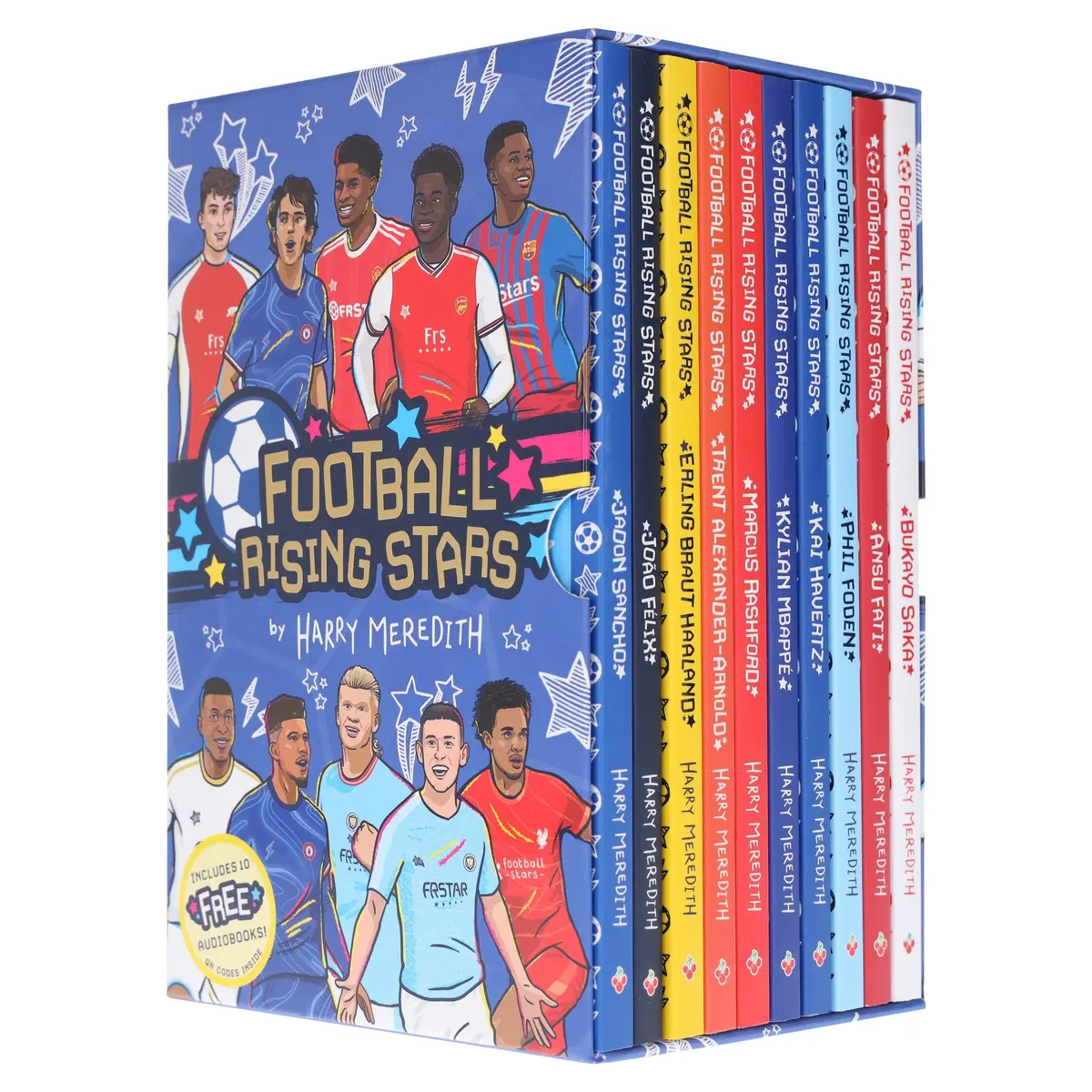 Football Rising Stars Series 1 By Harry Meredith 10 Books Collection Box Set - Ages 7-9 - Paperback 1
