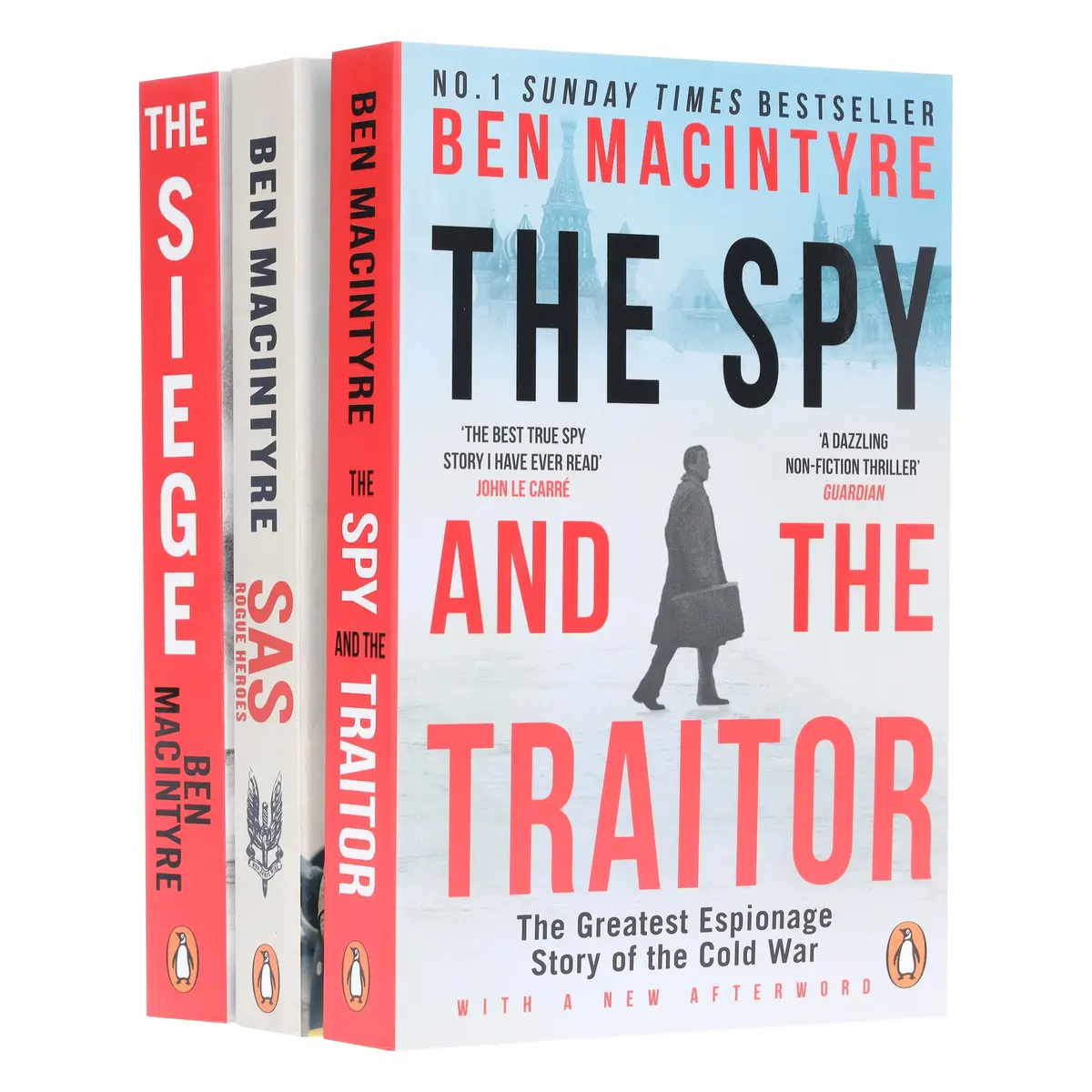 The Spy And The Traitor, Sas: Rogue Heroes & The Siege: By Ben Macintyre 3 Books Collection Set - Non Fiction - Paperback 1