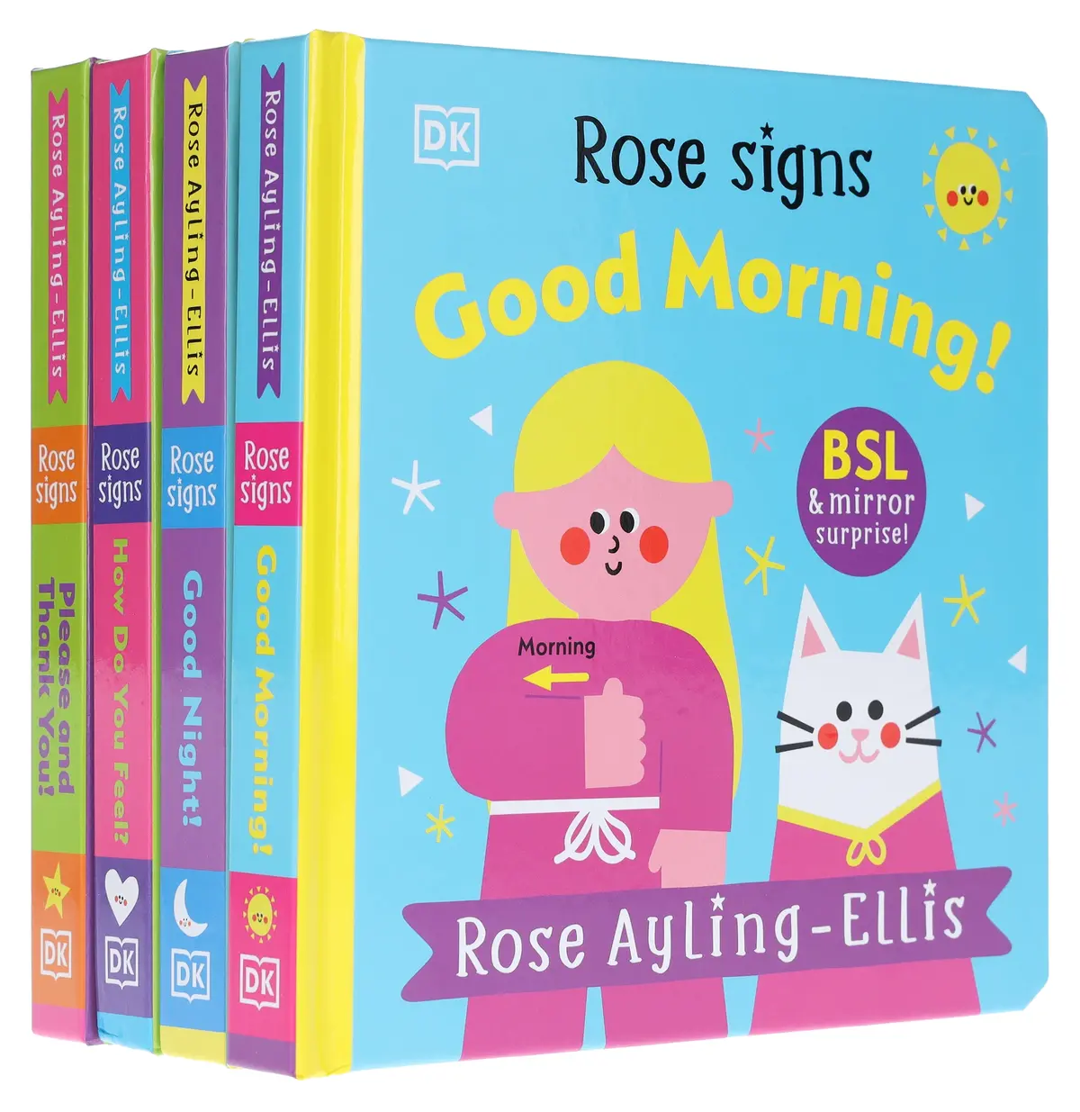Dk Rose Signs Series By Rose Ayling-Ellis Illustrated 4 Picture Books Collection Set - Ages 2-5 - Board Book 1