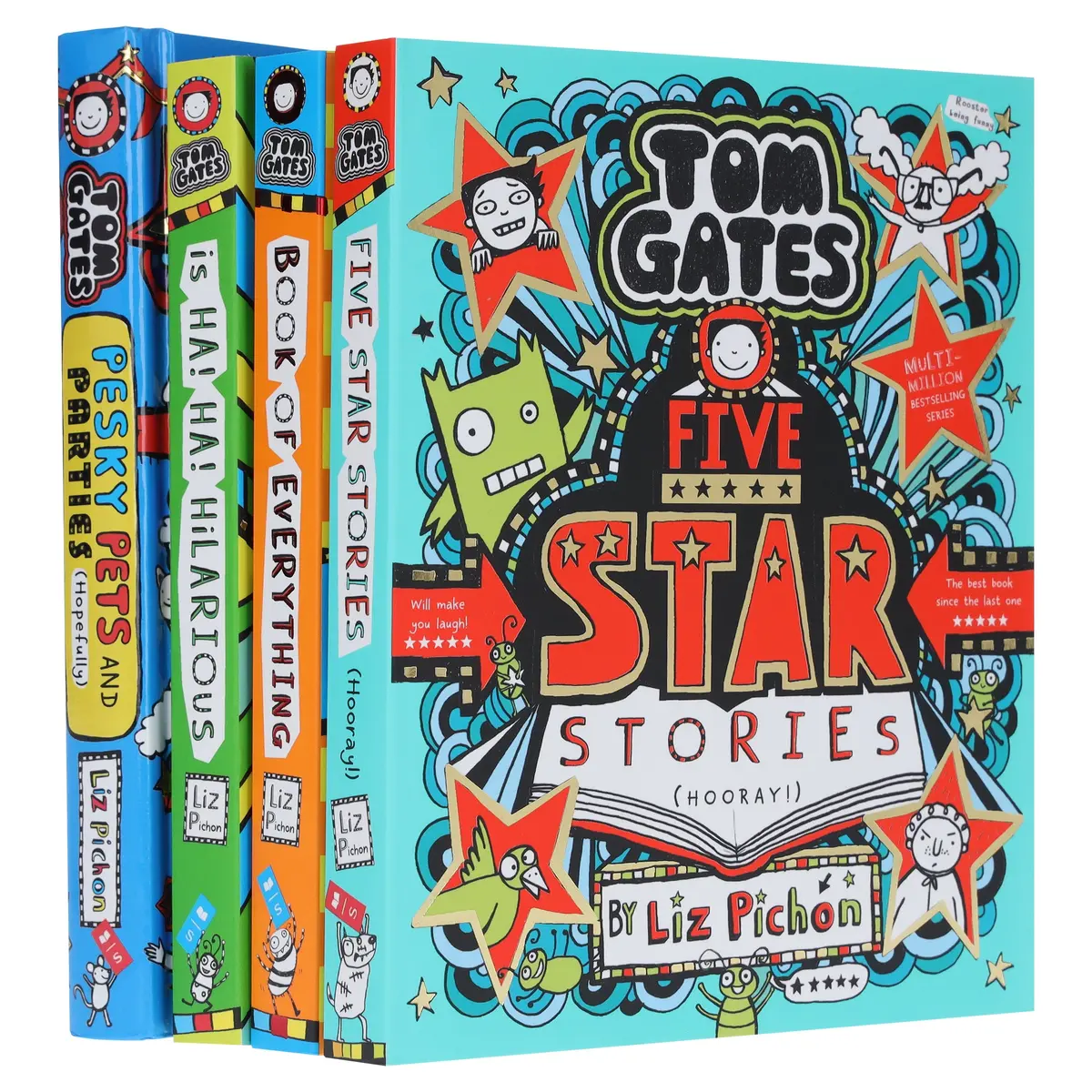 Tom Gates Series (Book 21-24) By Liz Pichon 4 Books Collection Set - Ages 7-12 - Paperback/Hardback 1