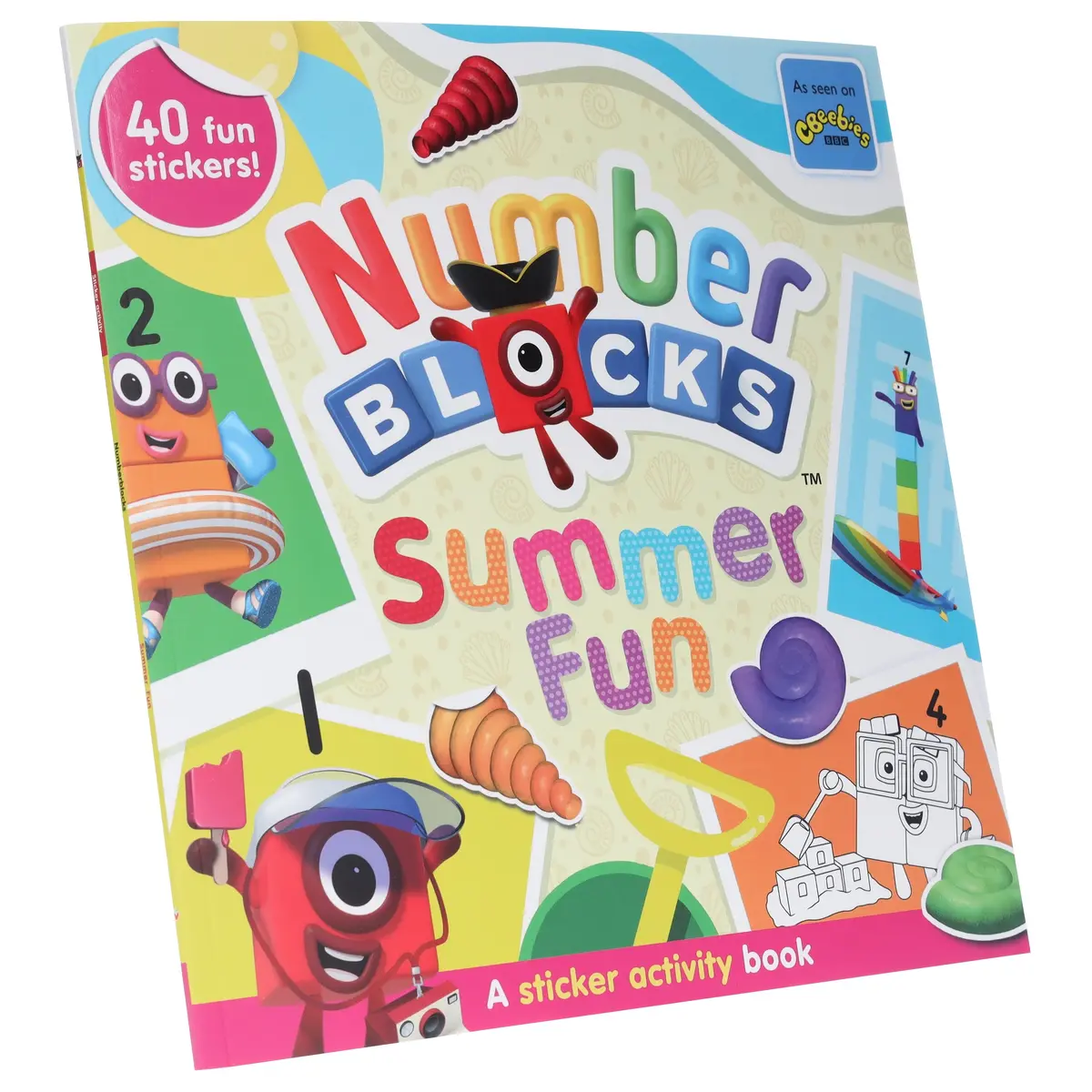 Numberblocks Summer Fun: A Sticker Activity Book - Quizzes, Puzzles, Fun Games - Ages 3-6 - Paperback 1