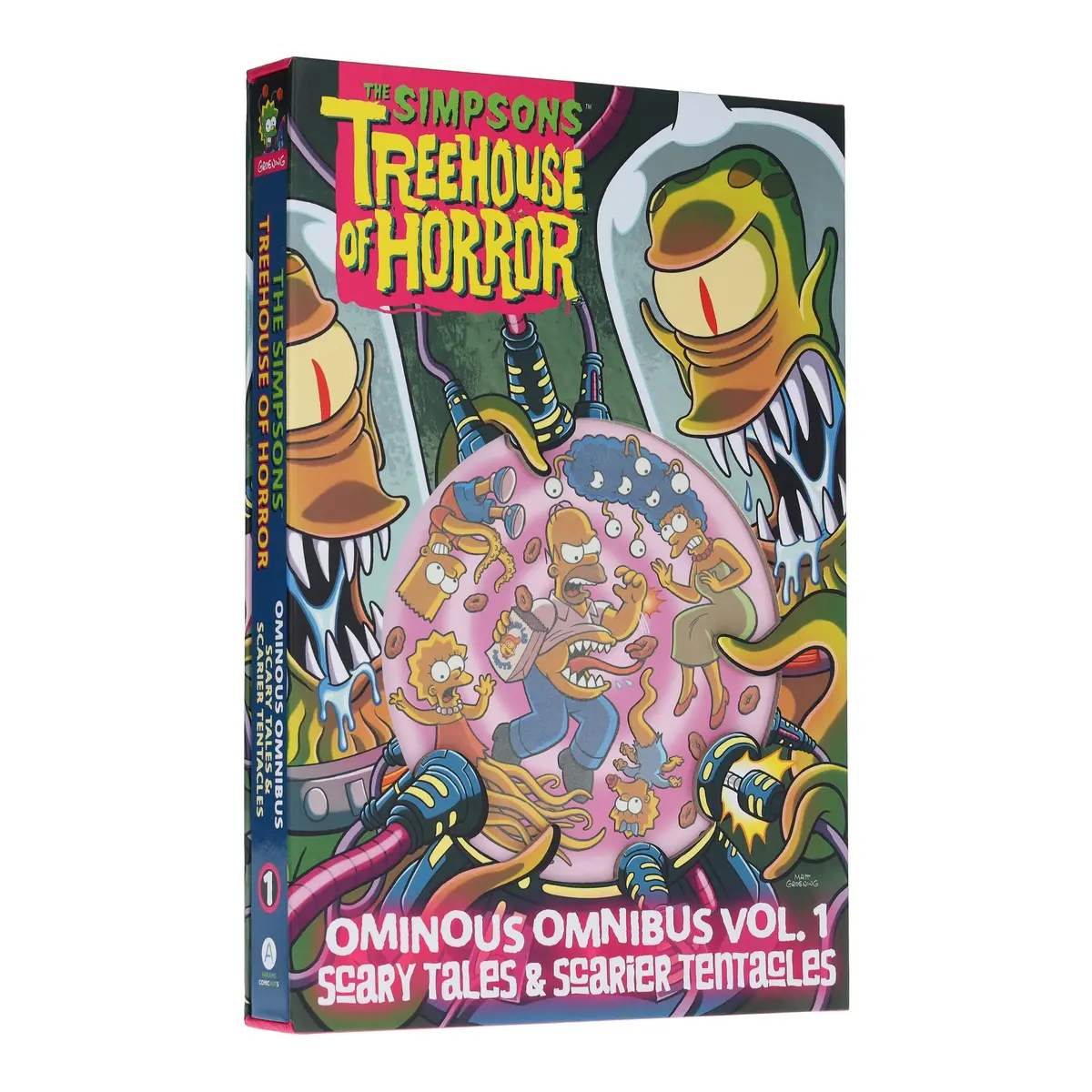 The Simpsons Treehouse Of Horror Ominous Omnibus Vol. 1: Scary Tales & Scarier Tentacles By Matt Groening - Ages 12+ - Hardback 1