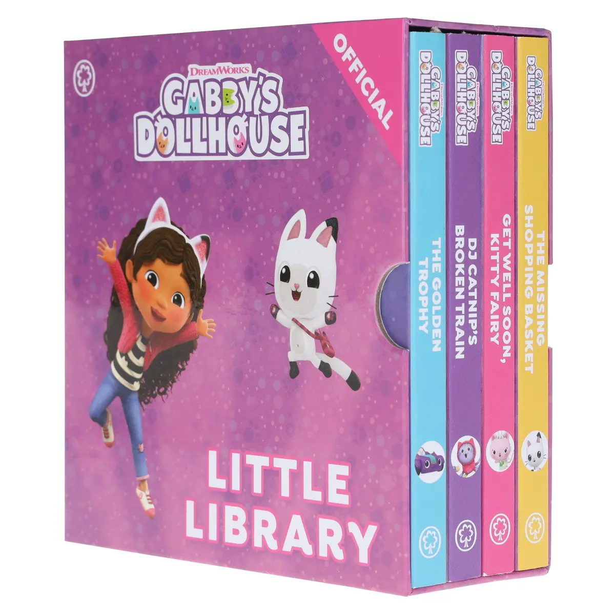 Dreamworks Official Gabby's Dollhouse Little Library 4 Books Collection Box Set - Ages 3+ - Board Book 1