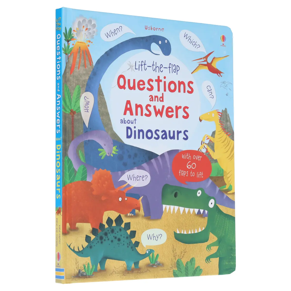 Usborne: Lift-The-Flap Questions And Answers About Dinosaurs By Katie Daynes - Ages 5+ - Board Book 1