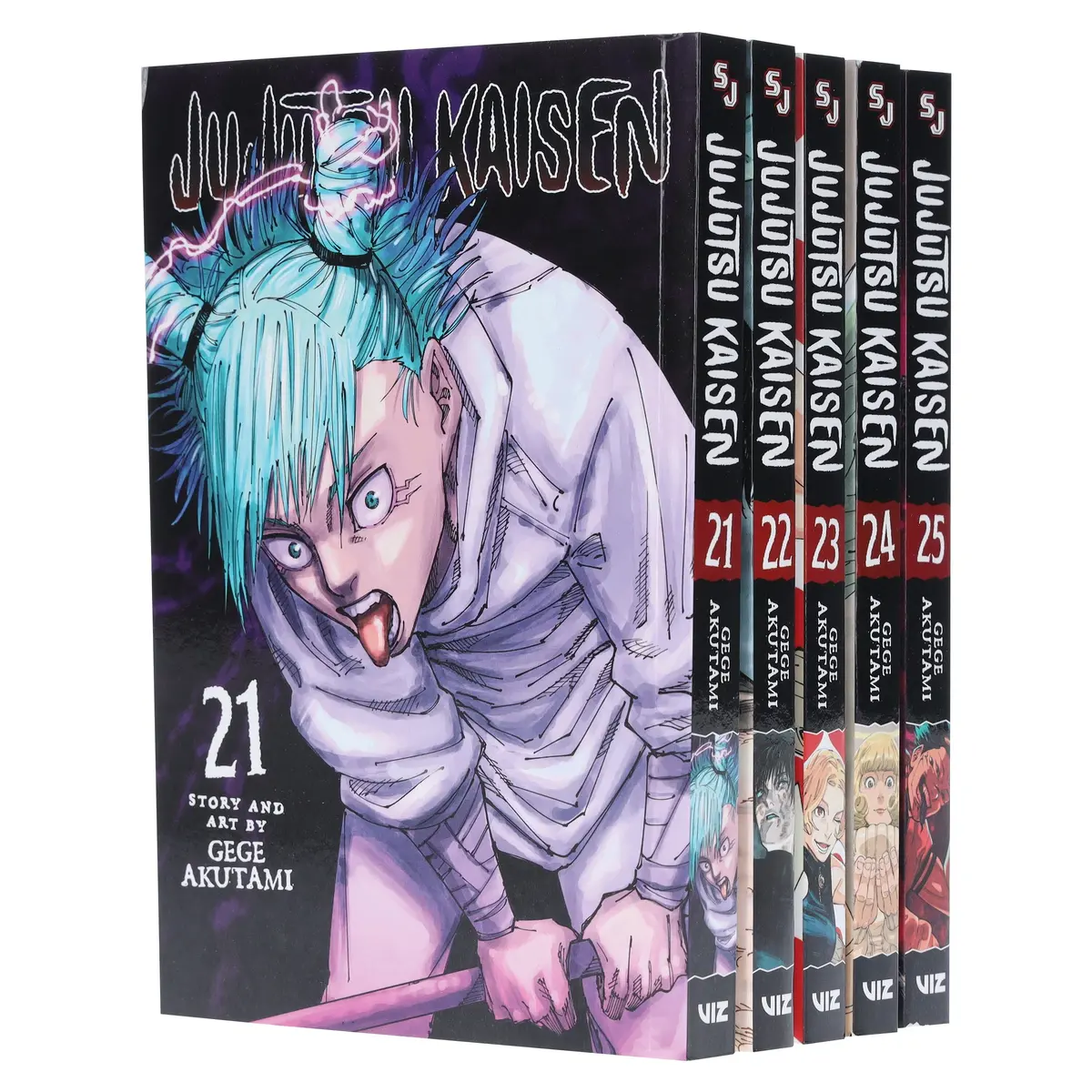 Jujutsu Kaisen (Volume 21-25) By Gege Akutami: 5 Books Collection Manga Set - Ages 16+ - Paperback 1