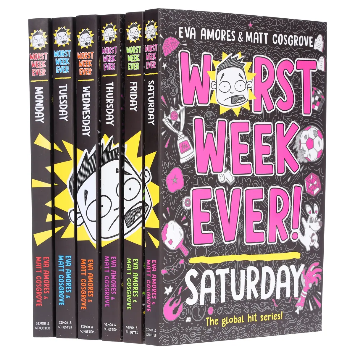 Worst Week Ever! Series By Eva Amores And Matt Cosgrove 6 Books Collection Set - Ages 8+ - Paperback 1