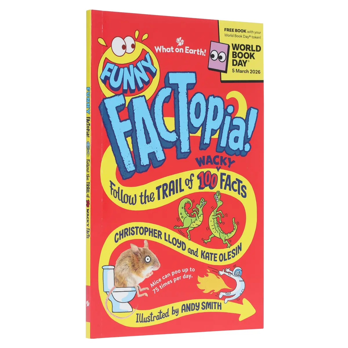 Funny Factopia!: World Book Day 2026: Follow The Trail Of 100 Wacky Facts By Christopher Lloyd - Ages 5+ - Paperback 1