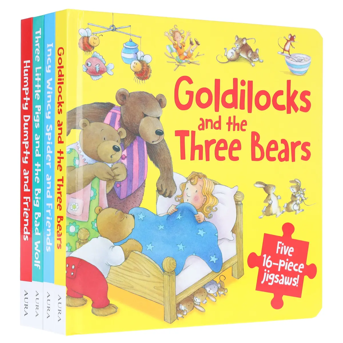 Five 16-Piece Jigsaws! Collection 4 Picture Books Set - Ages 3+ - Board Book 1