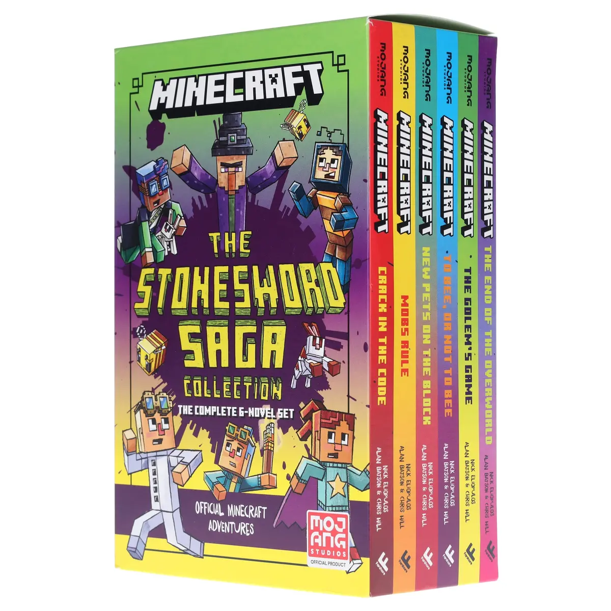 Minecraft The Stonesword Saga Collection By Mojang Ab: The Complete 6-Novel Set - Ages 5-10 - Paperback 1