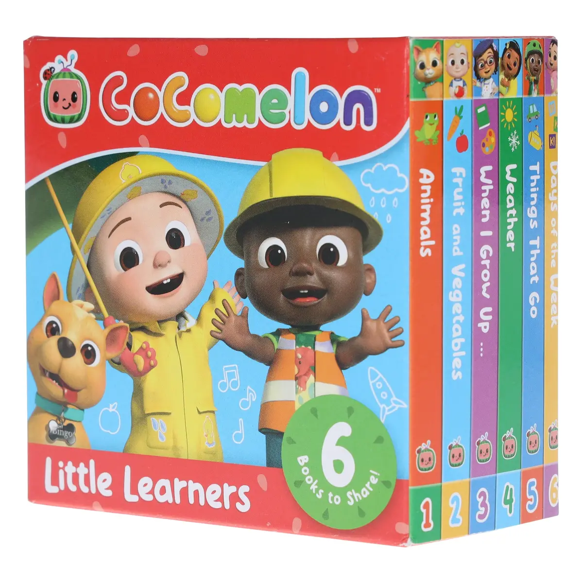 Cocomelon Little Learners Pocket Library: 6 Mini Books Collection Box Set - Ages 1-4 - Board Book 1