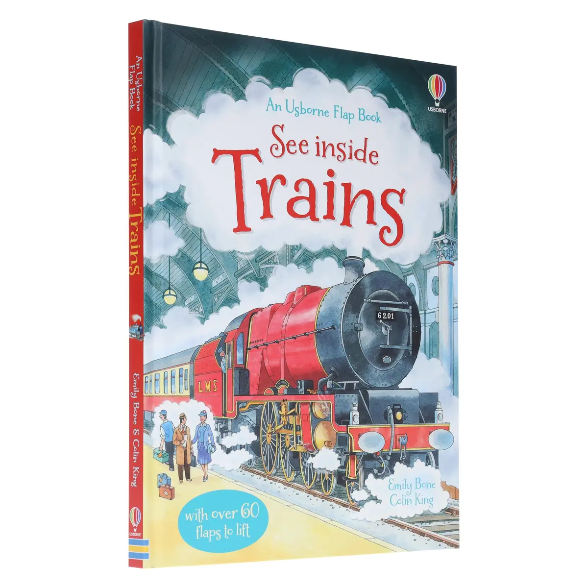 An Usborne Flap Book Series See Inside Trains By Emily Bone & Colin King Ages 6+ - Board Book 1
