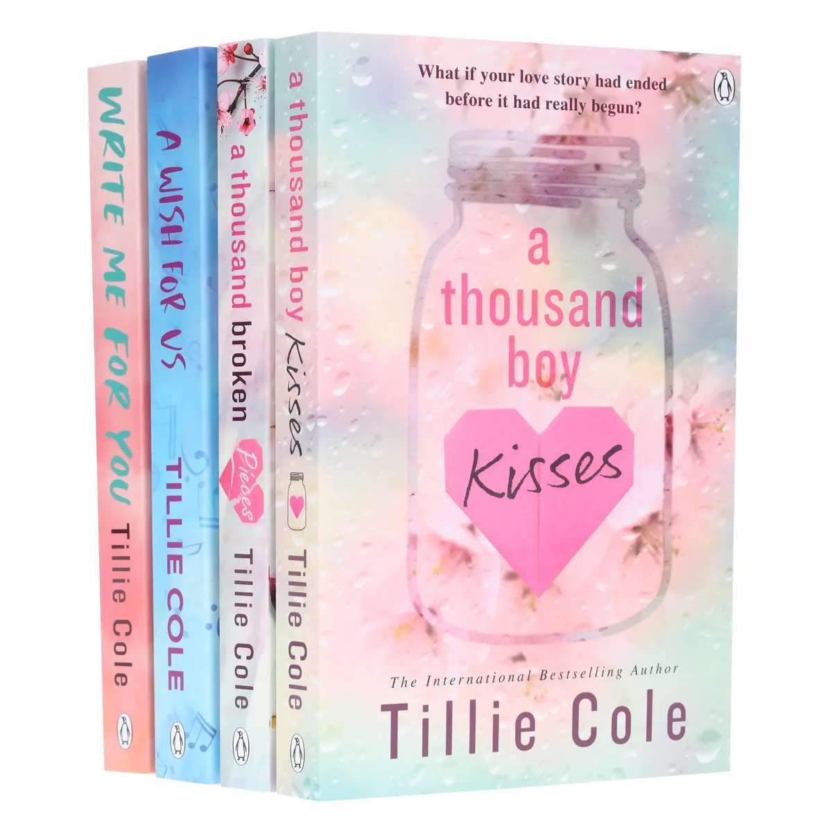 Tillie Cole Collection (A Thousand Boy Kisses, A Thousand Broken Pieces, A Wish For Us & Write Me For You) 4 Books Set - Fiction - Paperback 1