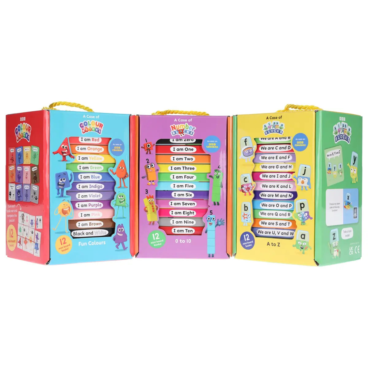 A Case Of Numberblocks, Alphablocks & Colourblocks 36 Mini Books Collection Set - Ages 0-5 - Board Book 1