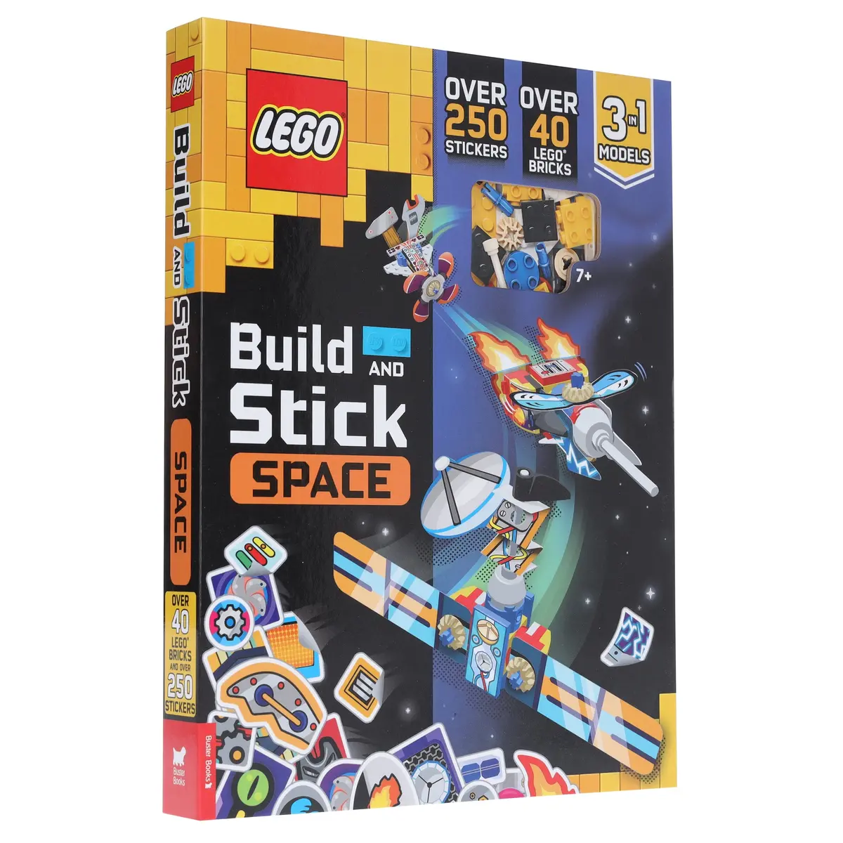 Lego Books: Build And Stick: Space Activity Box (Includes Lego Bricks, Book And Over 250 Stickers) - Ages 7-9 – Hardback 1