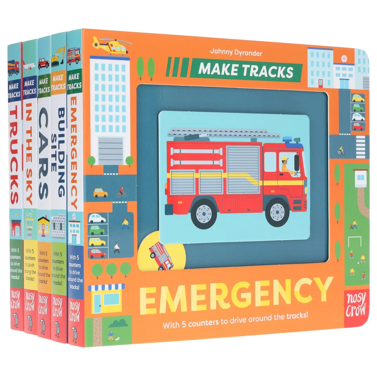 Make Tracks Series By Johnny Dyrander 5 Books Collection Set - Ages 2-5 - Board Book 1