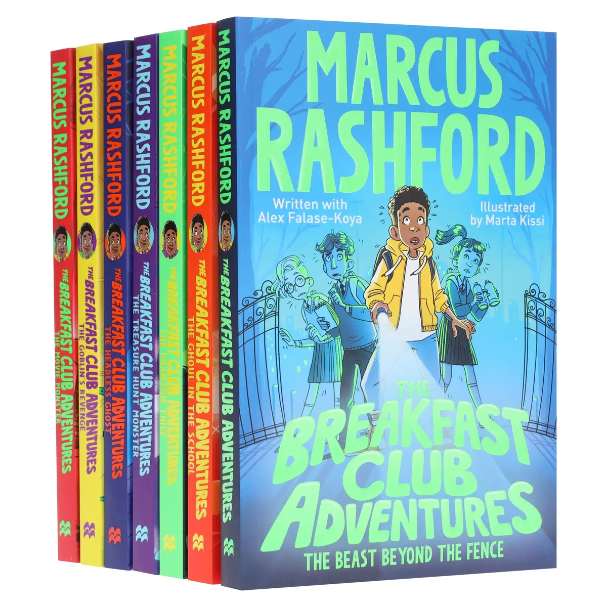 The Breakfast Club Adventures Series By Marcus Rashford Illustrated 7 Books Collection Set - Ages 8-11 - Paperback 1