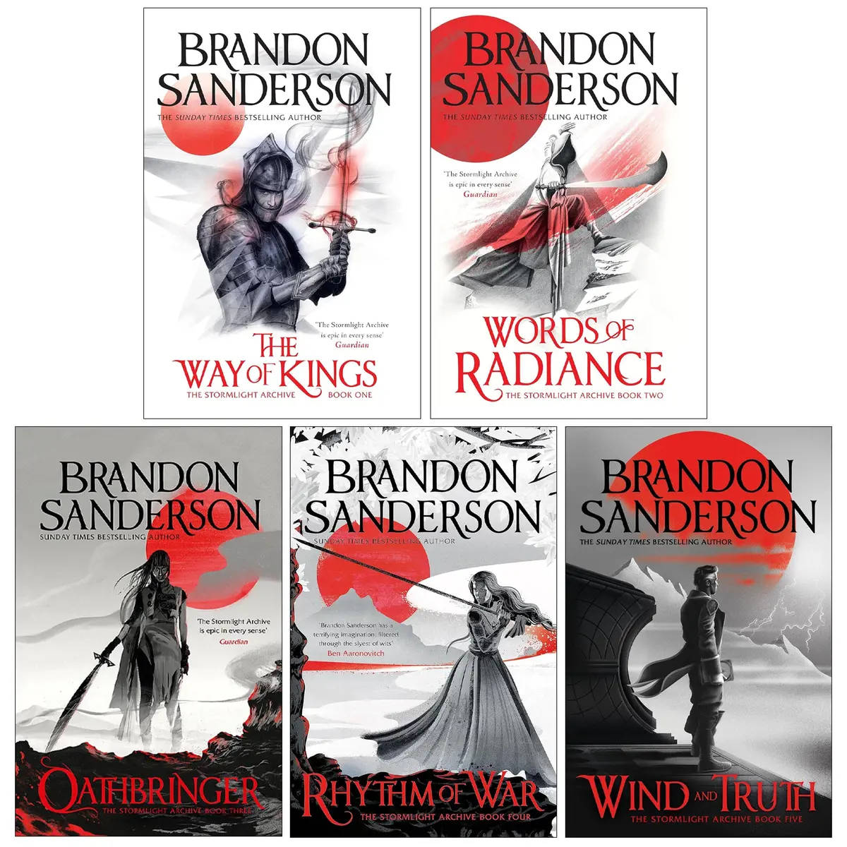 The Stormlight Archive Series By Brandon Sanderson 5 Books Collection Set - Fiction - Paperback 1