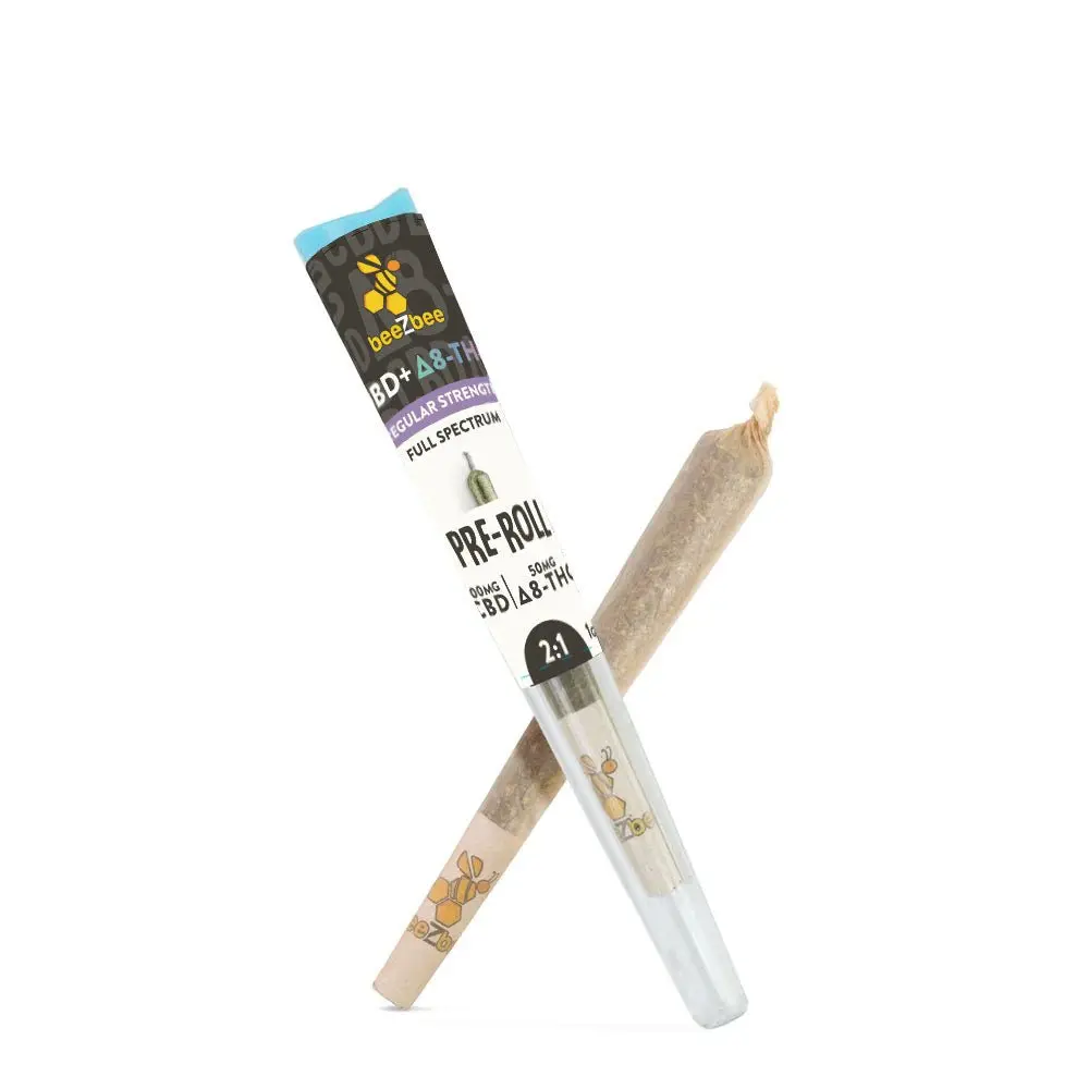 Cbd+Delta-8 Thc Pre-Rolls, Regular Strength 1
